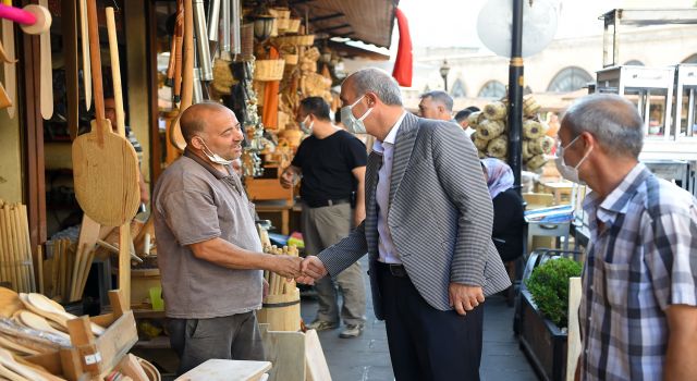 OKAY’DAN DEMİRCİLER ÇARŞISI ESNAFINA ZİYARET