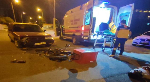 Otomobil İle Motosiklet Çarpıştı: 1 Yaralı