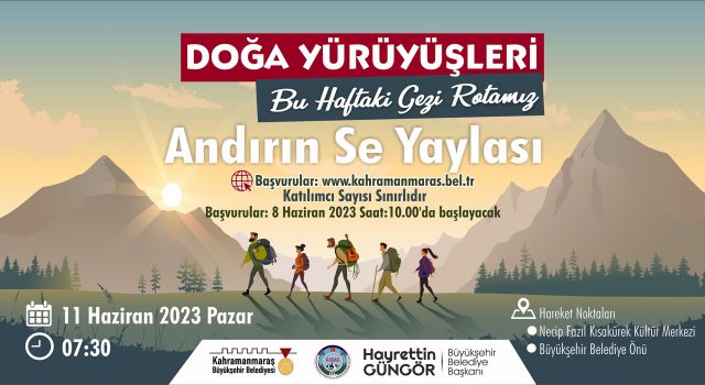 Doğa Yürüyüşleri’nin Bu Haftaki Rotası Andırın Se Yaylası