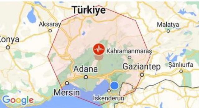 Adana Kozan'da 5.5 büyüklüğünde deprem Kahramanmaraş’ta hissedildi 