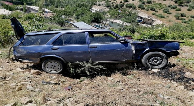 Kahramanmaraş’ta kaza sonrası otomobil yandı: 1 ölü 1 yaralı