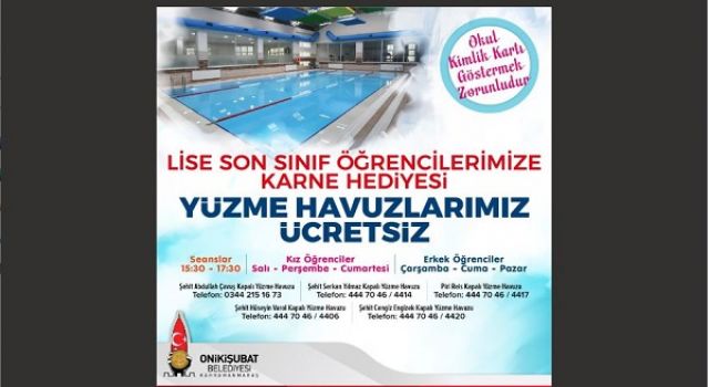 Üniversiteye hazırlanan öğrencilere Onikişubat Belediyesi’nden moral hediyesi