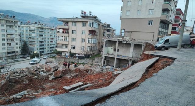 Kahramanmaraş’ta heyelan korkuttu 