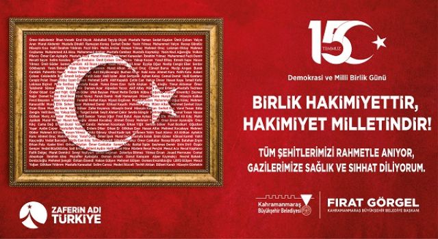 Başkan Görgel: “Şehitlerimizin Emaneti, Milletimizin Fedakârlığıyla Yaşıyor”
