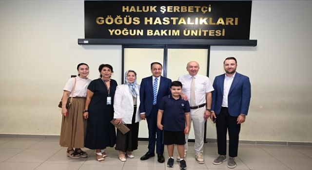 Haluk Şerbetçi Göğüs Hastalıkları Yoğun Bakım Ünitesi Düzenlenen Törenle Açıldı