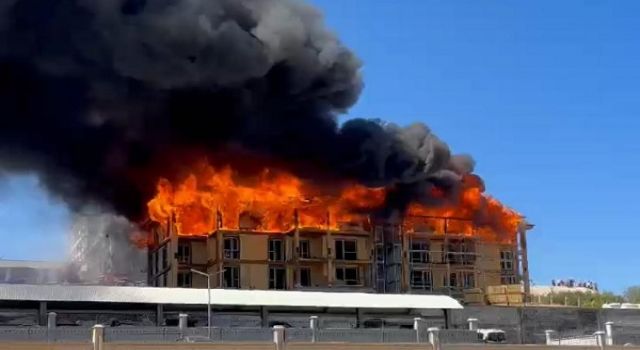 Kahramanmaraş orman lojmanlarında yangın 