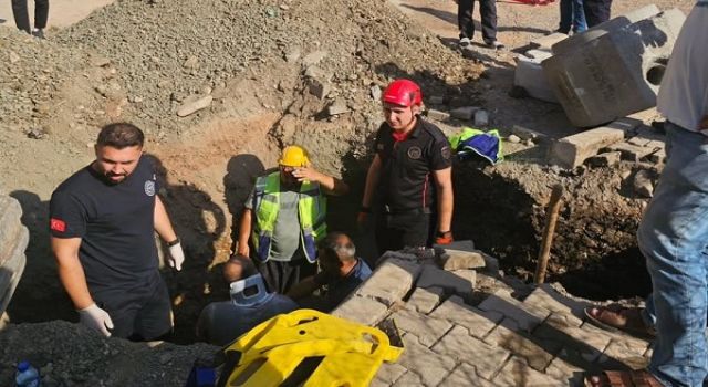 Kahramanmaraş’ta işçi göçük altında kaldı