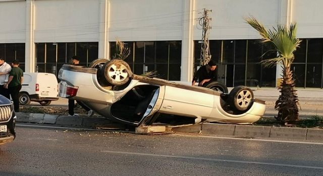 Kahramanmaraş’ta otomobil takla attı: 1 yaralı 