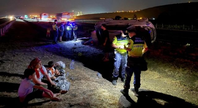 Kahramanmaraş’ta bu otomobilden sağ kurtuldular