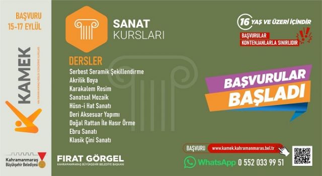 KAMEK’le Herkes İçin Eğitim; Yeni Dönem Kurs Kayıtları Başladı
