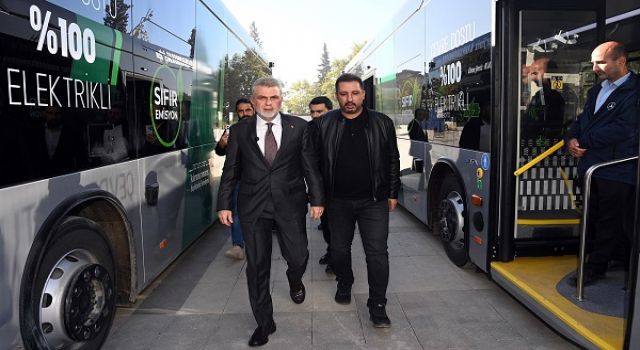 Şehrin İlk Elektrikli Otobüsleri Hayırlı Olsun