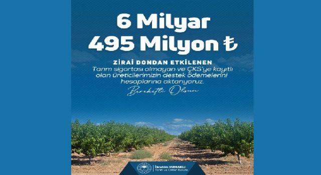 Tarım ve Orman Bakanı İbrahim Yumaklı Zirai Dondan Etkilenen Üreticilerimizle iligili Paylaşım Yaptı