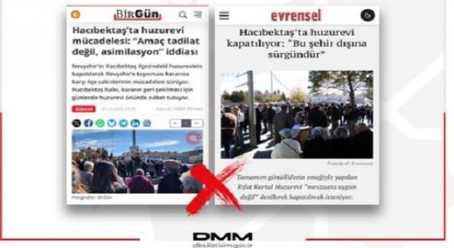 Dezenformasyonla Mücadele Merkezinden Yapılan Açıklama