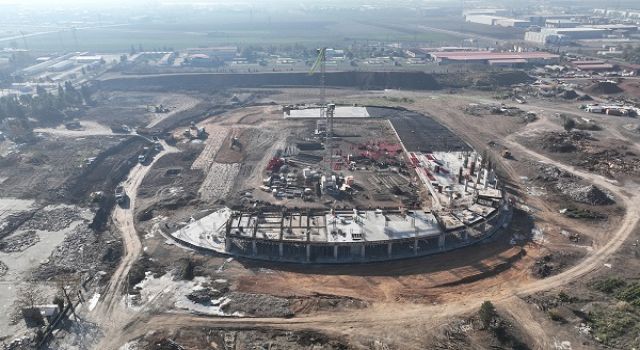 Kahramanmaraş Stadyumu’nda Temelden Tribüne Hızlı Yükseliş