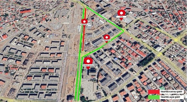 Azerbaycan Bulvarı’nda Gece Saatlerinde Geçici Trafik Düzenlemesi!