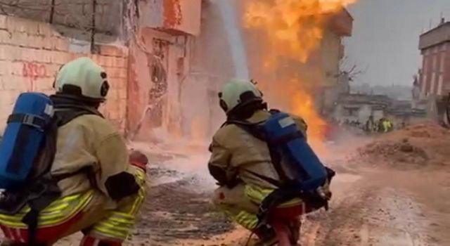 Kahramanmaraş’ta Doğalgaz Borusu Patladı