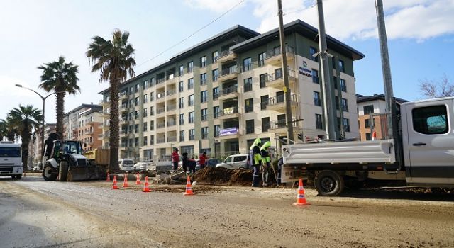 Trabzon Bulvarı’nda Altyapısı Tamamlanan Kısımlarda Üstyapıya Başlandı