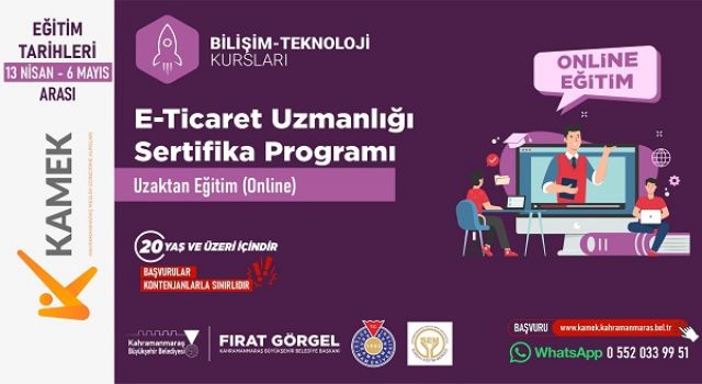 KAMEK’in E-Ticaret Uzmanlığı Eğitimine Başvurular Başladı!
