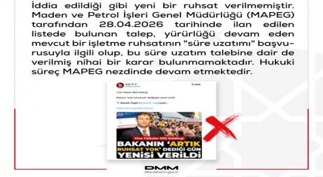 Dezenformasyonla Mücadele Merkezinden Açıklama