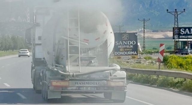 Kahramanmaraş’ta beton mikseri tepki çekti 