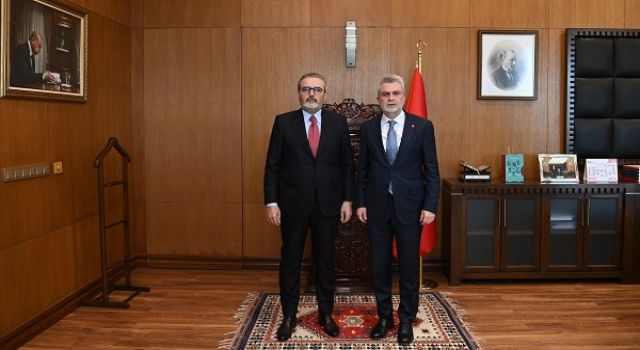 Başkan Görgel, AK Parti MKYK Üyesi Mahir Ünal’ı Makamında Ağırladı