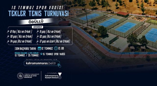 Ödüllü Tenis Turnuvasına Başvurular Başladı