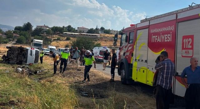 Kahramanmaraş’ta feci kaza: 1 ölü 1 ağır yaralı