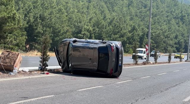 Kahramanmaraş’ta otomobil takla attı: 1 yaralı