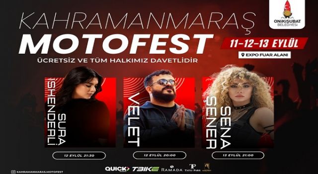 Onikişubat Belediyesi, 2. Kahramanmaraş Motofest’in startını veriyor