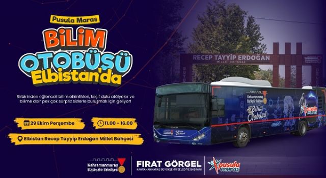 Büyükşehir’in Bilim Otobüsü Elbistan’da!