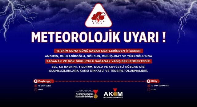 Vatandaşların Dikkatine! 5 İlçede Kuvvetli Sağanak Yağış Uyarısı