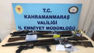13 ŞÜPHELİ ŞAHISTAN, 14 SİLAH ELE GEÇİRİLDİ