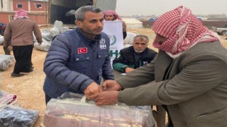İHH’dan Suriye'ye Battaniye Yardımı