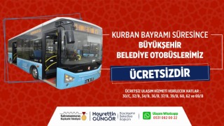 Büyükşehir Otobüsleri Bayramda Ücretsiz Ulaşım Hizmeti Verecek