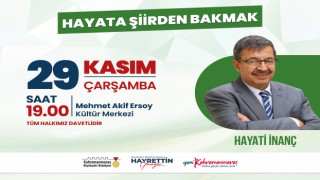 Yazar Hayati İnanç, Okurlarıyla Bir Araya Gelecek