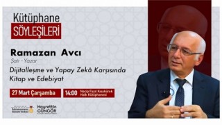 Yazar Avcı, Dijitalleşme ve Edebiyat İlişkisini Anlatacak