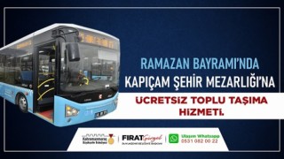 Bayramda Kapıçam Mezarlığı’na Ücretsiz Seferler Düzenlenecek