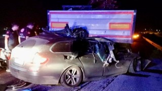 Kahramanmaraş’ta otomobil tıra arkadan çarptı: 1 ölü 