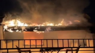 Kahramanmaraş’ta çatı yangını 