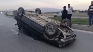 Kahramanmaraş’ta otomobil takla attı: 1 yaralı 