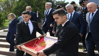 57. Piyade Alayı’nın Temsili Sancağı Törenle Çanakkale’ye Uğurlandı
