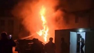 Kahramanmaraş’ta konteynır yangını 