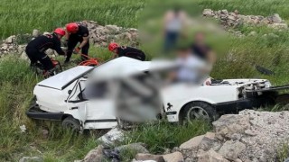 Kahramanmaraş’ta otomobil takla attı 