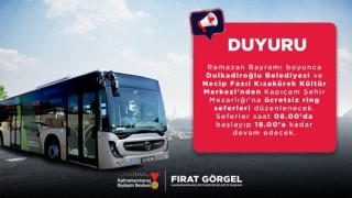 Büyükşehir’den Bayramda Şehir Merkezinden Kapıçam Mezarlığı’na Ücretsiz Toplu Taşıma
