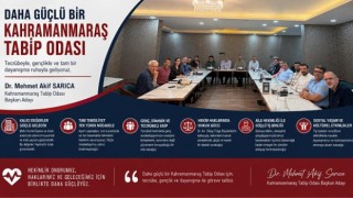 Kahramanmaraş Tabip Odası Başkan Adayı Dr. Mehmet Akif Sarıca projelerini açıkladı