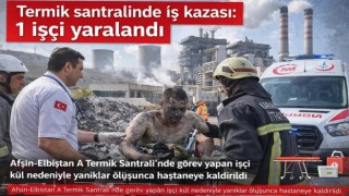 Kahramanmaraş’ta termik santralinde iş kazası: 1 işçi yaralandı