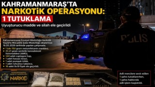 Kahramanmaraş’ta narko operasyon: 1 tutuklama
