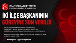 MHP Kahramanmaraş’ta İlçe Başkanlıklarında Görev Değişimi