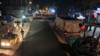 Büyükşehir, Asfalt Mesaisini Gece Gündüz Kesintisiz Sürdürüyor