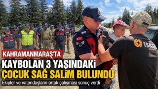 Kahramanmaraş’ta Kaybolan 3 Yaşındaki Çocuk Sağ Salim Bulundu